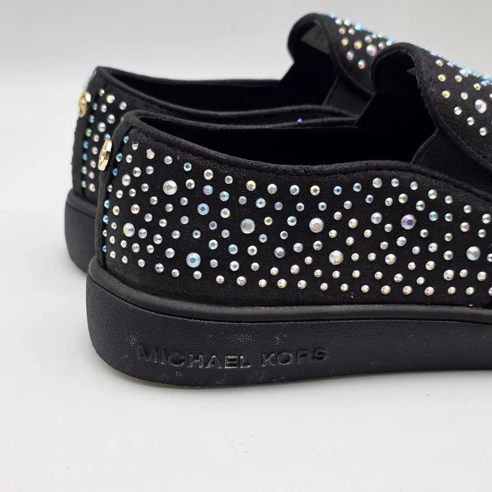 MICHAEL‎ KORS Girls 6Y Women 7.5-8  Jem Tiffany Embellished In Midnight Sparkle